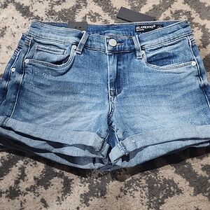 Blank NYC The Fulton Roll Up Jean Short in Moon Child NWT